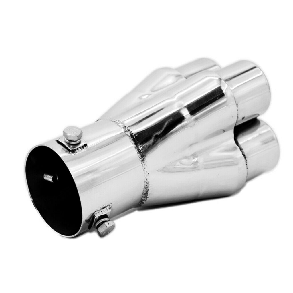 MagiDeal 57mm Stainless Steel Car SUV Exhaust Pipe Tail Muffler Tip 155mm*