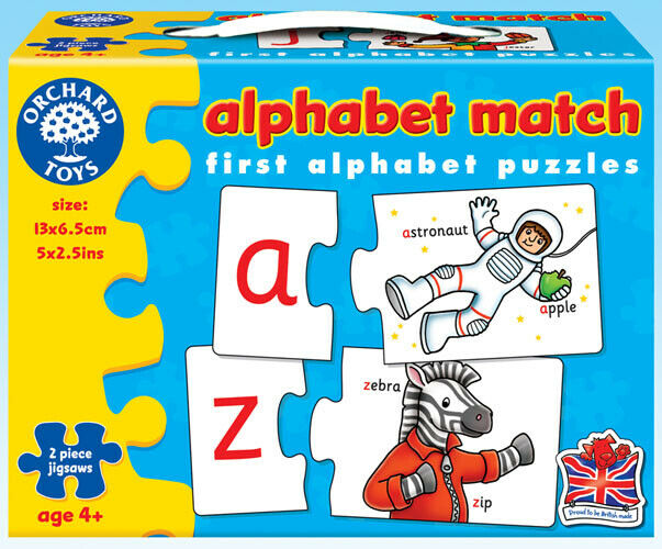 Orchard Toys 222 Alphabet Match Kids Childrens First Jigsaw Puzzle 4 Years +