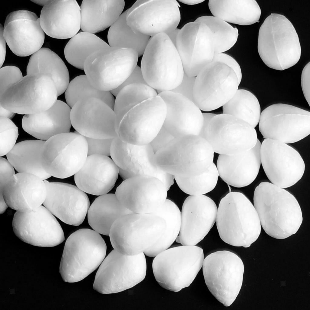 200 PiÃ¨ces Eau Goutte Forme Styrofoam Mousse Blanc Rose Bourgeons DIY Arts 19&46