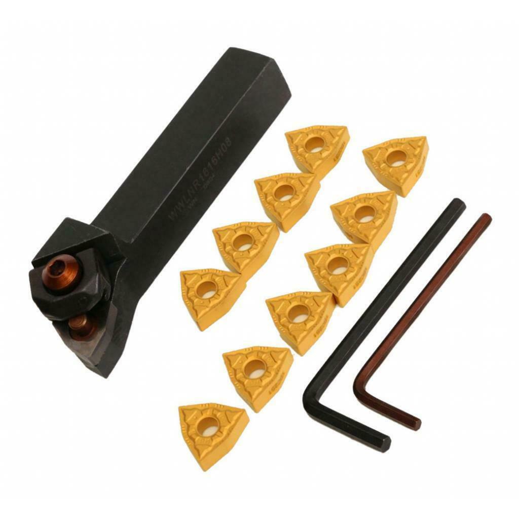 WWLNR1616H08 Lathe Turning Toolholder 100mm + Carbide Inserts 16mm Kit