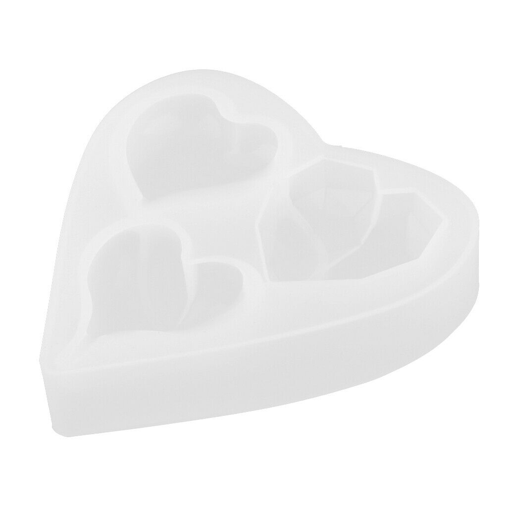 Heart Silicone Mould Jewelry Pendant Casting Mould DIY Crafts Making Molds