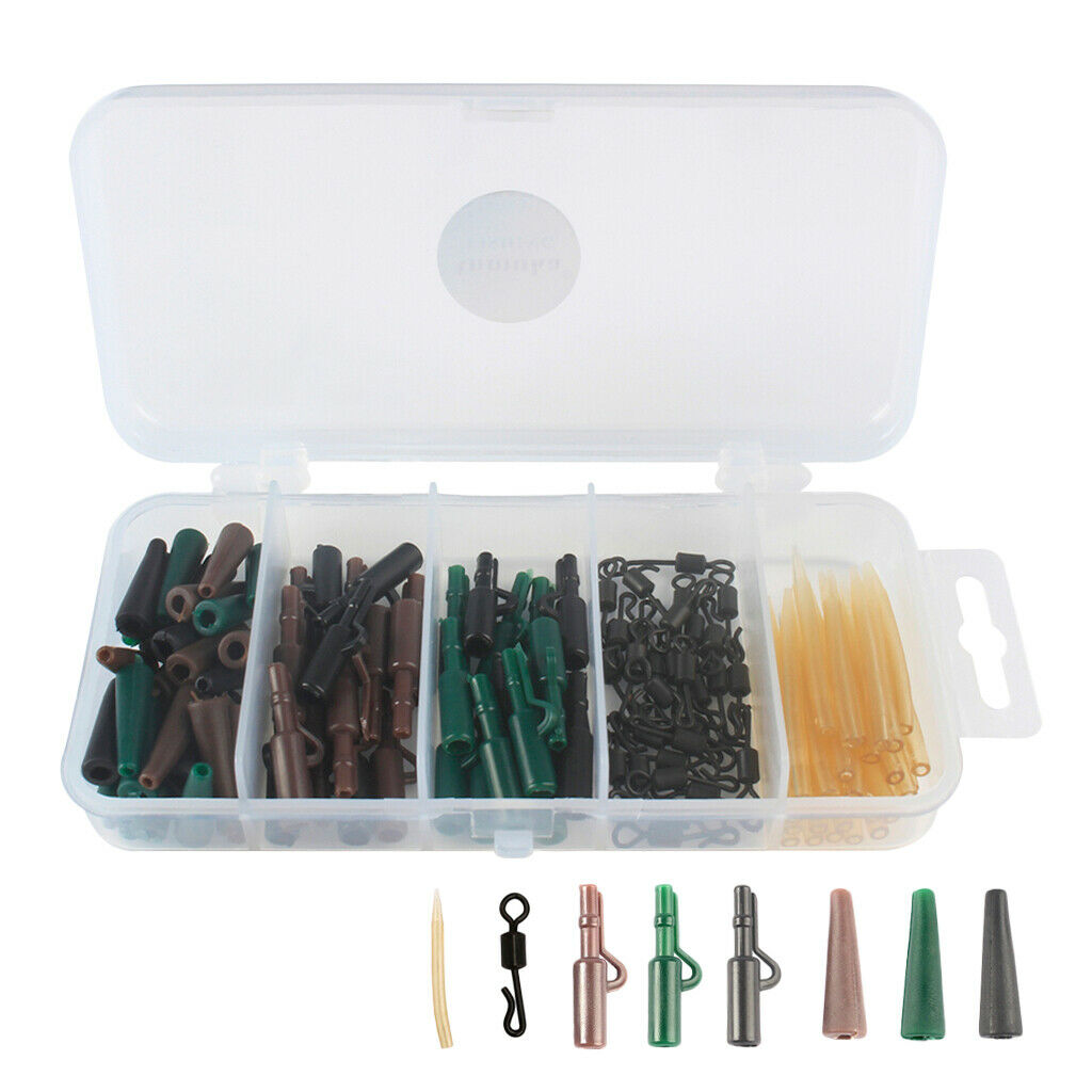 120pcs Carp Accessories  Quick Change Swivels Anti  Sleeves