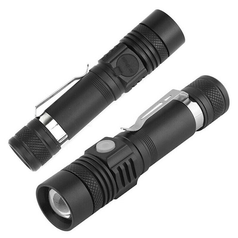 T6 LED 4Modes USB Rechargeable 18650 Flashlight Torch Zoom Lamp Light New L Qx