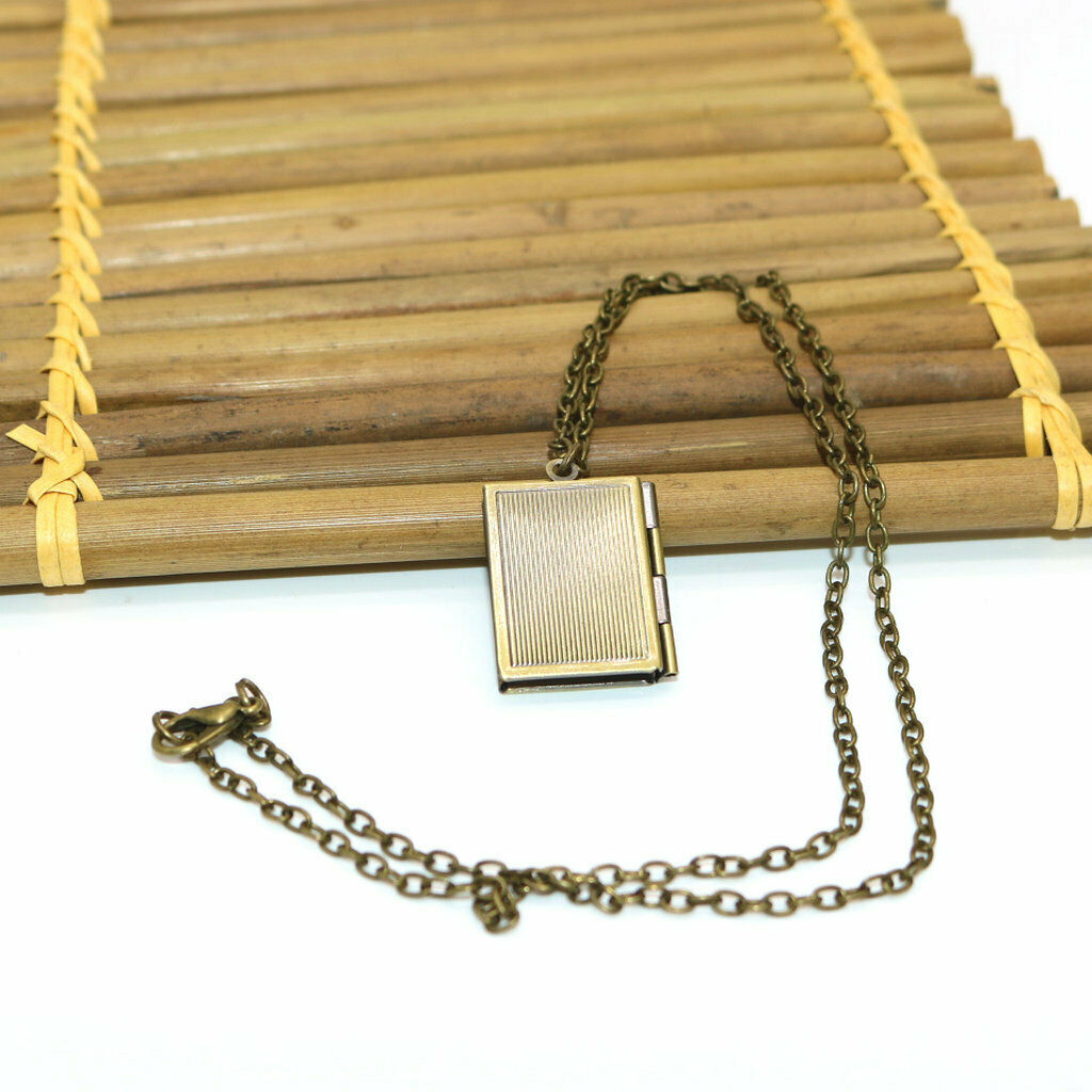 Retro Womens Religious Necklace DIY Lipstick Perfume Lockets Chain Jewelry