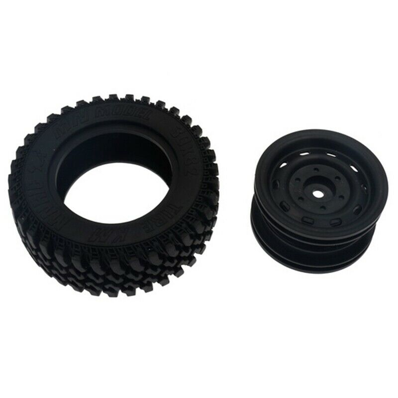 4Pcs Rubber Wheel Tire Tyre Set for MN86 1/12 RC Car DIY Upgrade Spare Parts AJ5