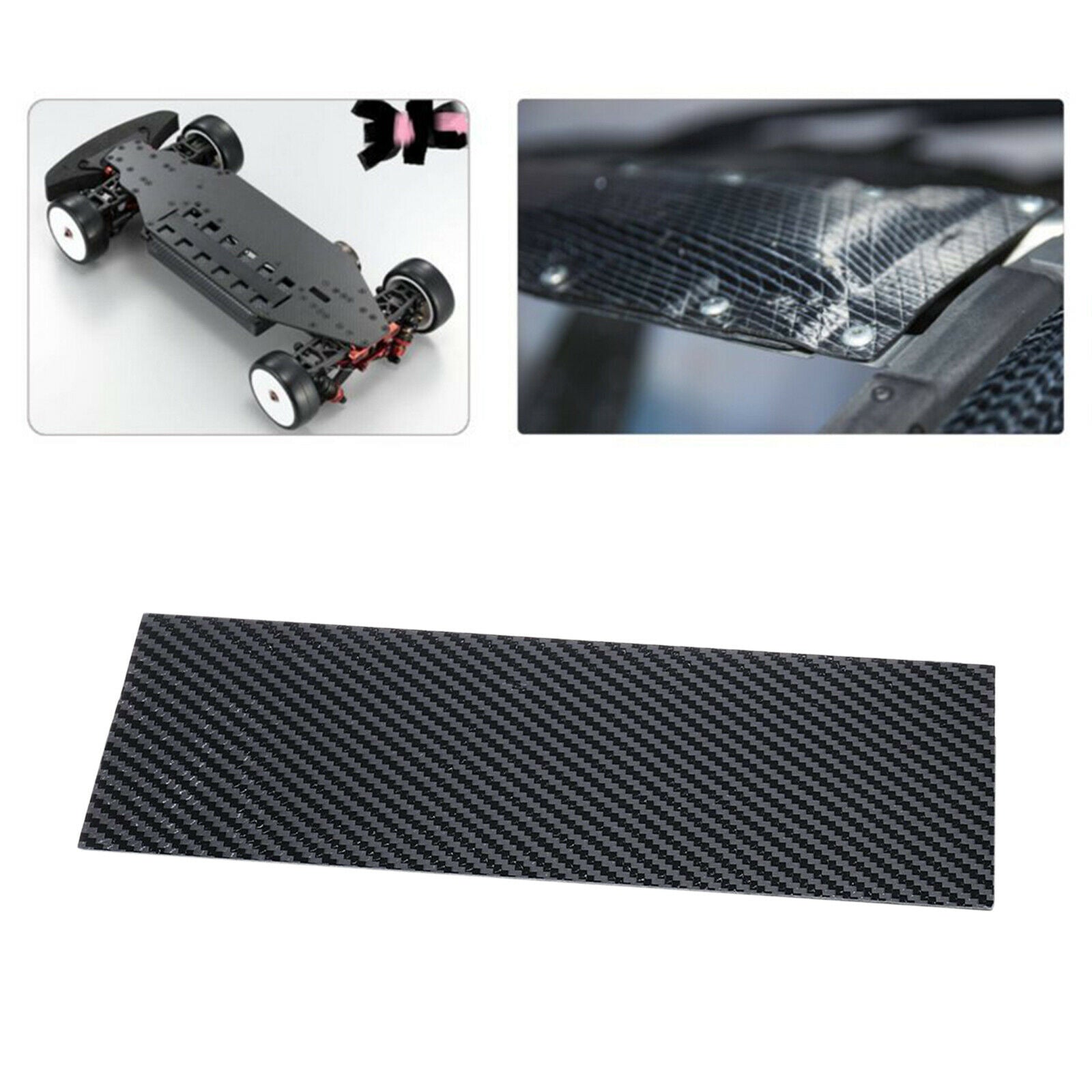 2X 125mm X 75mm Carbon Fiber Plate Sheet for Racing Drone 125x75x0.5mm