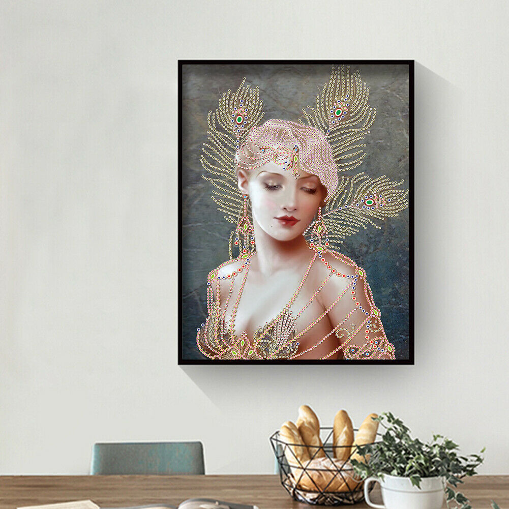 5D DIY Part Drill Special-shaped Diamond Painting Sexy Beauty Mosaic Kit @