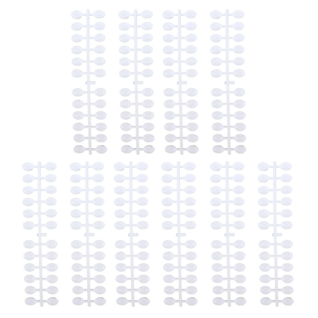 10x24 Tips False Gel UV Nails Art Polish Color Display Chart Card 2x1.5 cm