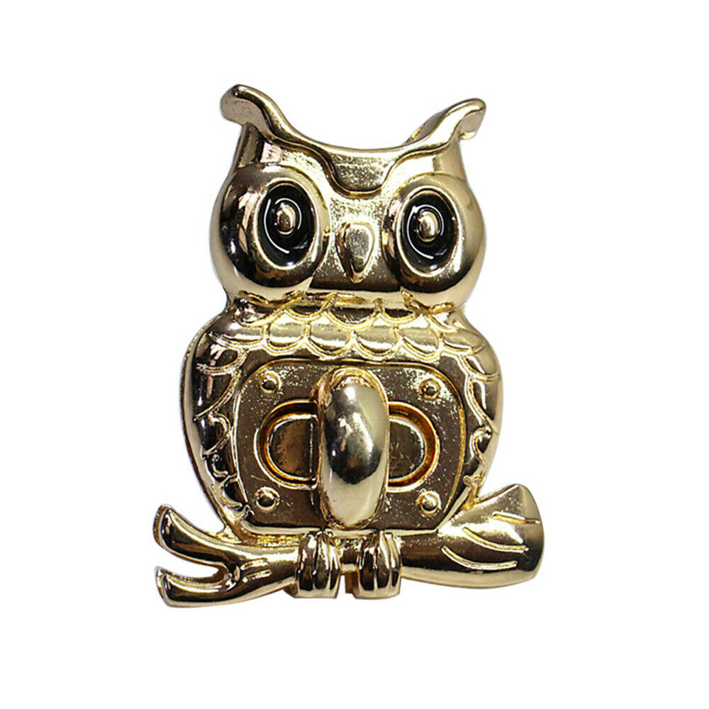 1Pc Owl Alloy Twist Turn Lock Purse Buckle Fasteners DIY Handbag Bag Replacement
