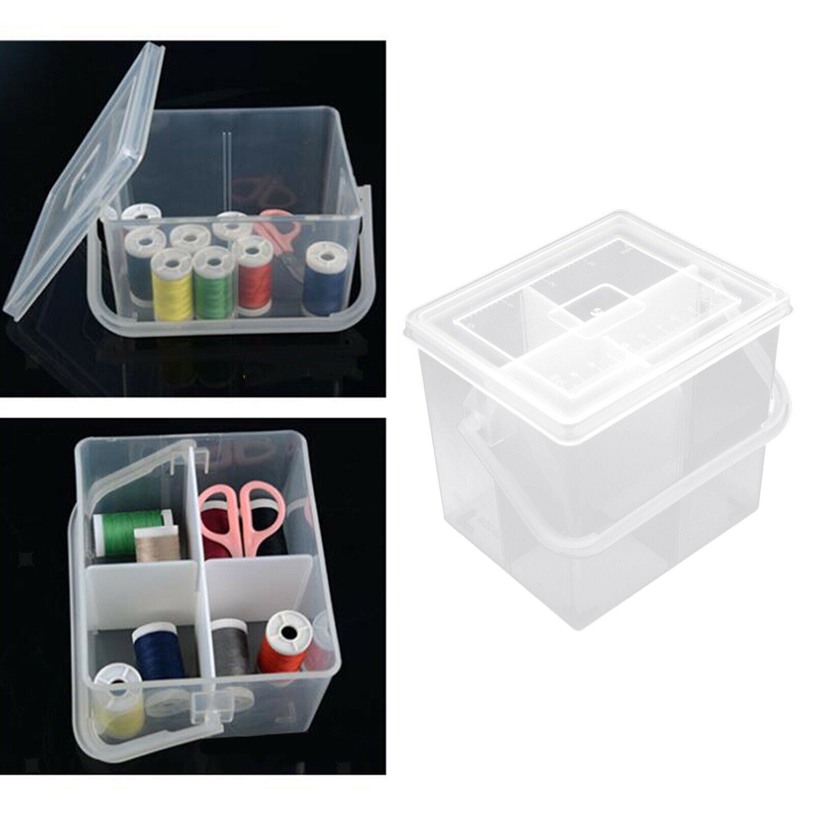 Portable Sewing Thread Storage Box Patchwork Case Holder Sorting Accessories