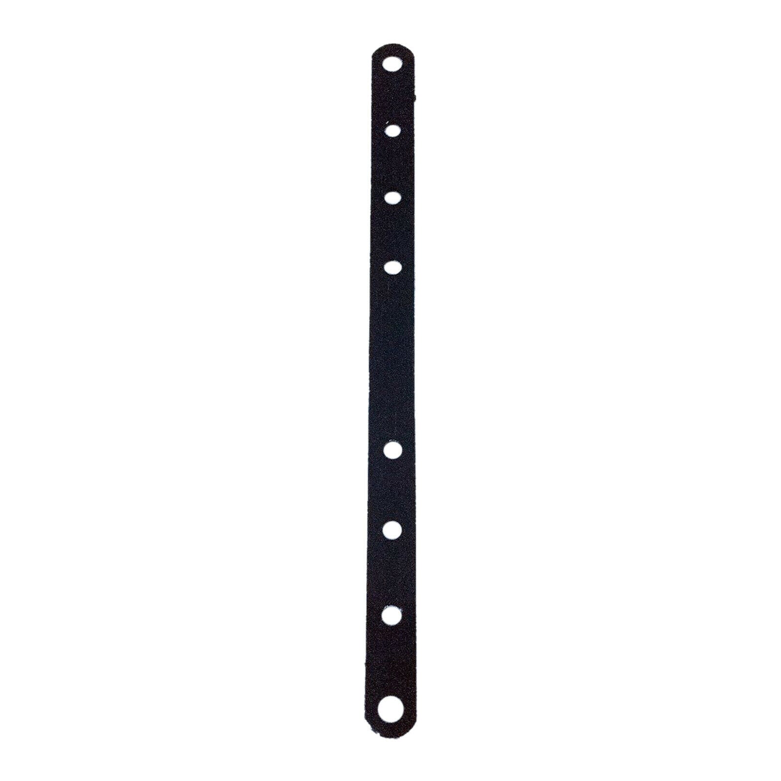 3 Sets Motorcycle 6 Holes Exhaust Muffler Strap Bracket Drilled Black