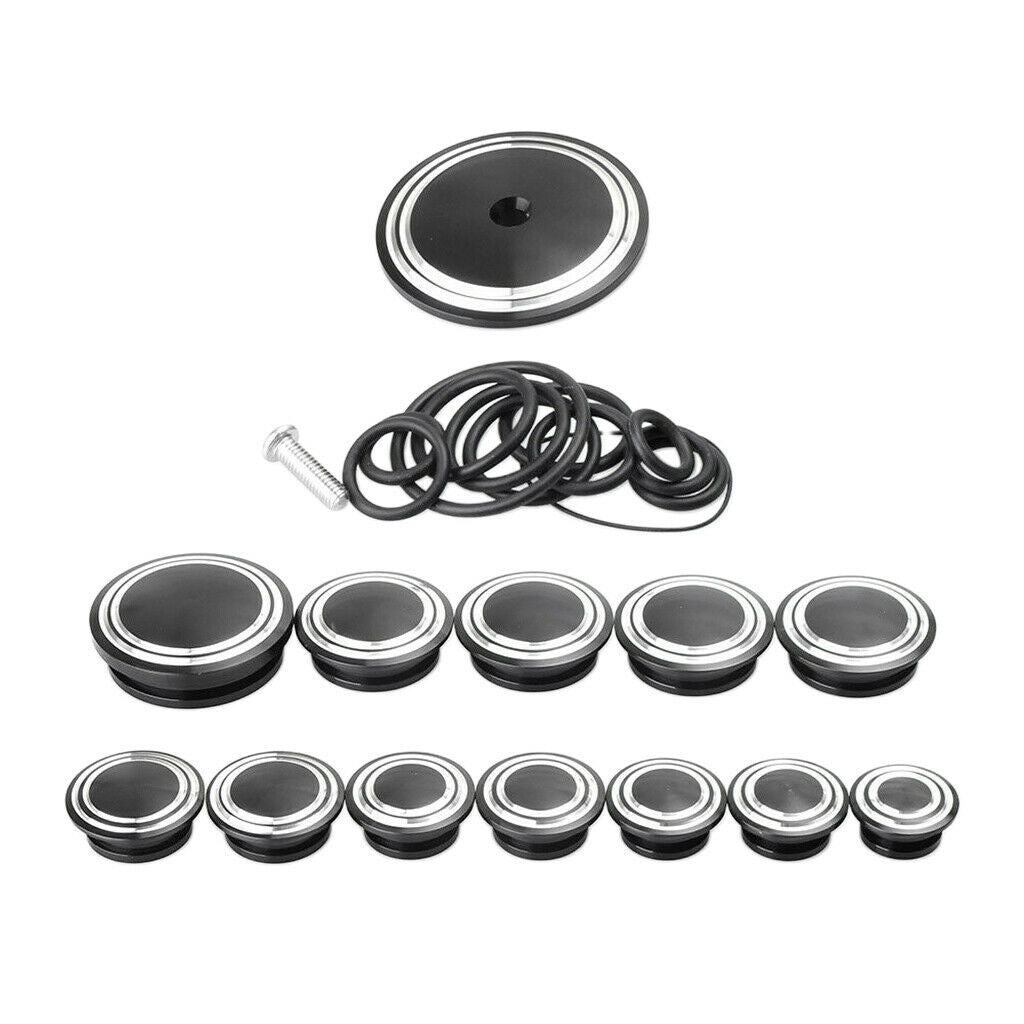 13x CNC Aluminum Frame Cover Decorative Caps for BMW R9T R NINE T 2014-2016