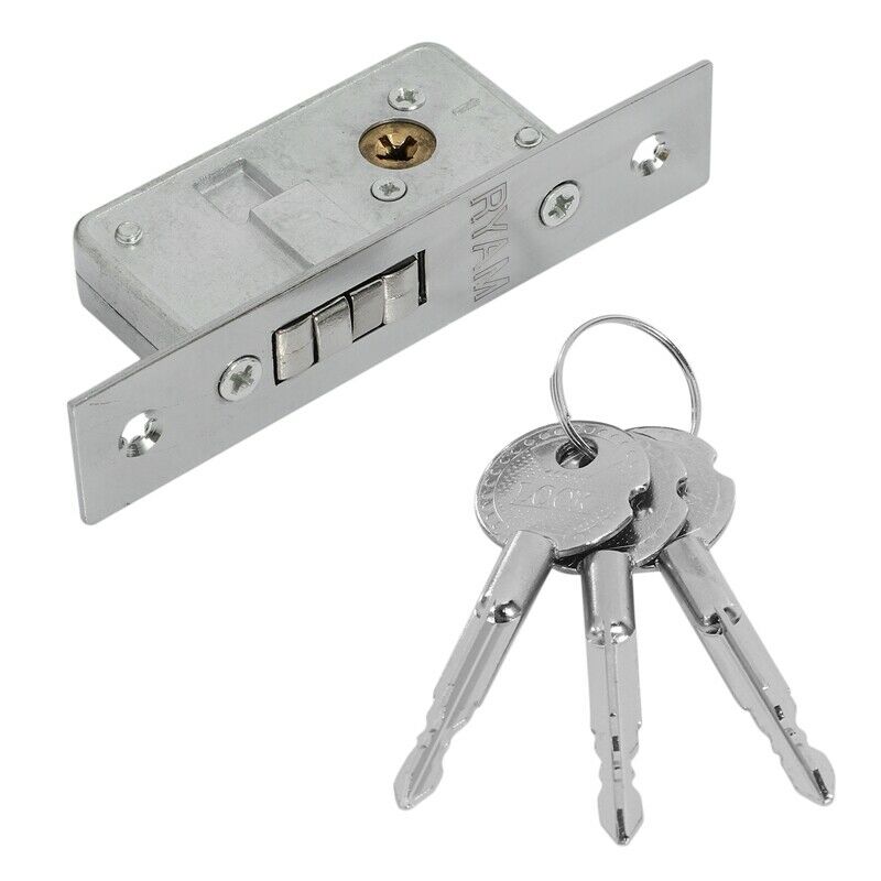 Invisible/Door Lock, Sliding Door Hook Lock, Alloy Lock Body, e Glass Door, StS2