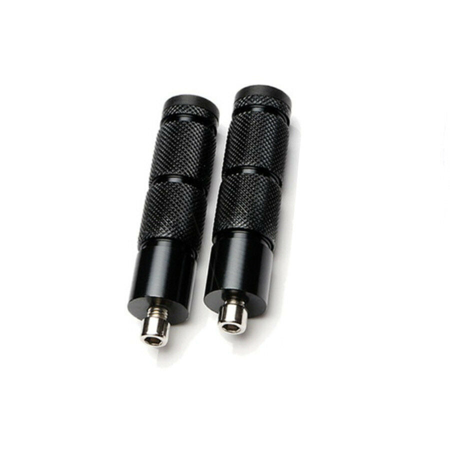 Pair CNC Aluminum Motorcycle Foot Pegs Footpegs Rear Set Foot Rests Pedals Black