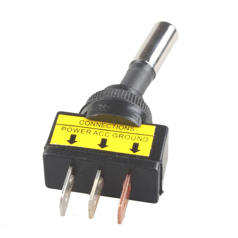 1PC 12V 20A Car Auto Green LED Light Toggle Rocker Switch 3Pin SPST ON/OF.l8