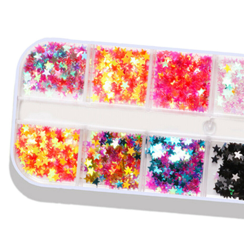 Professional DIY Nail Paillettes Foil Flakes Manicure Nails Art Glitter
