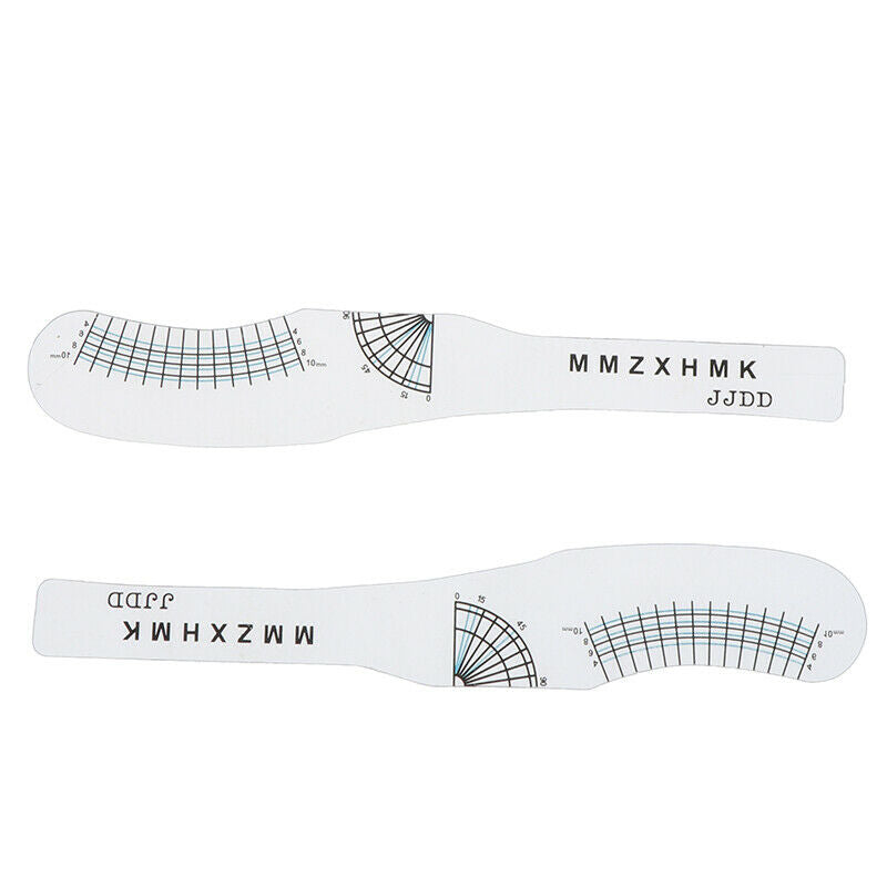 2Pc Eyelash Extension Styling Ruler Measuring Ruler Tool Before & After L.l8