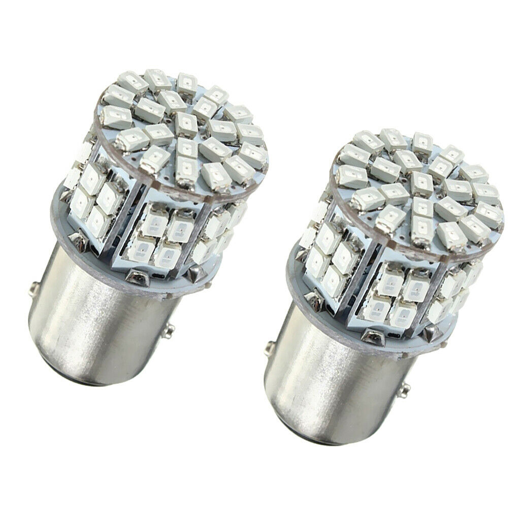 2X 1157 1206 50SMD LED Brake Stop Light Taillight Turn Signal Lamp Bulbs Red