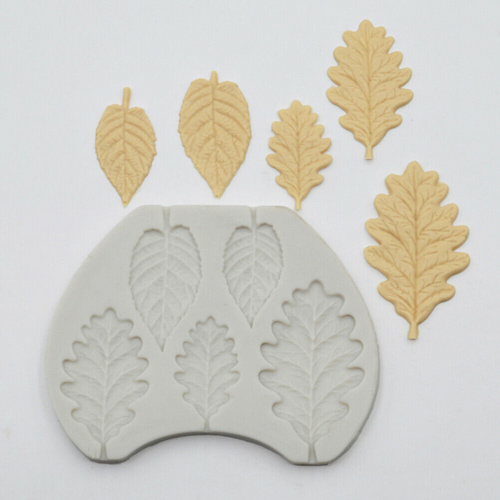 Blackberry & Oak Leaves Silicone Mould Fondant Cake Mold Cake Decorating T.l8