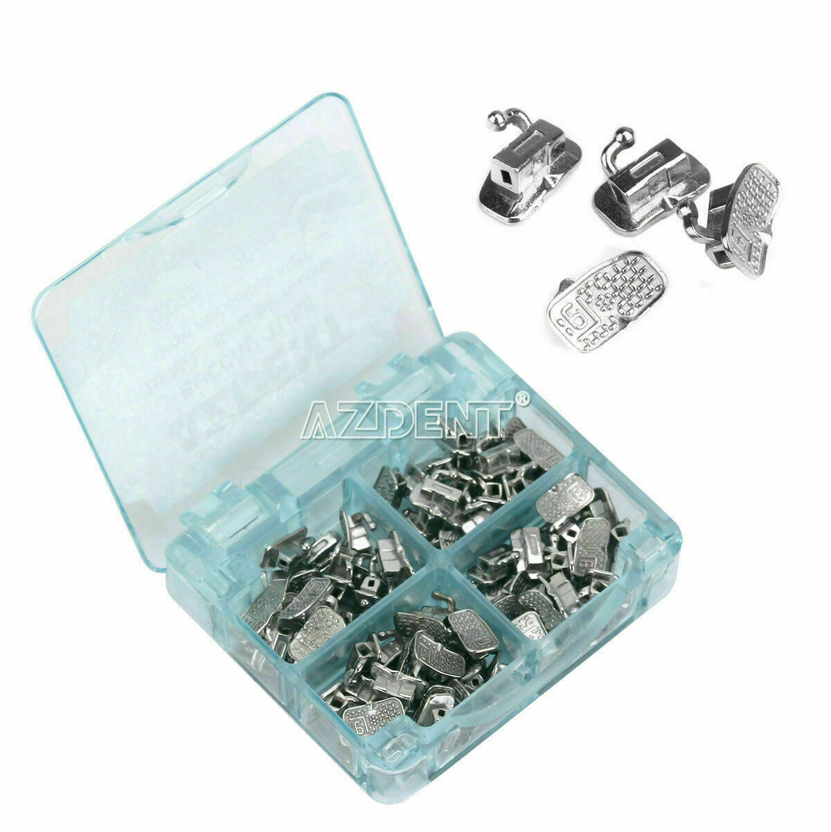 100 X Orthodontic Bonding Buccal Tube Dental For 1st Molar MBT 0.022 AZDENT CA