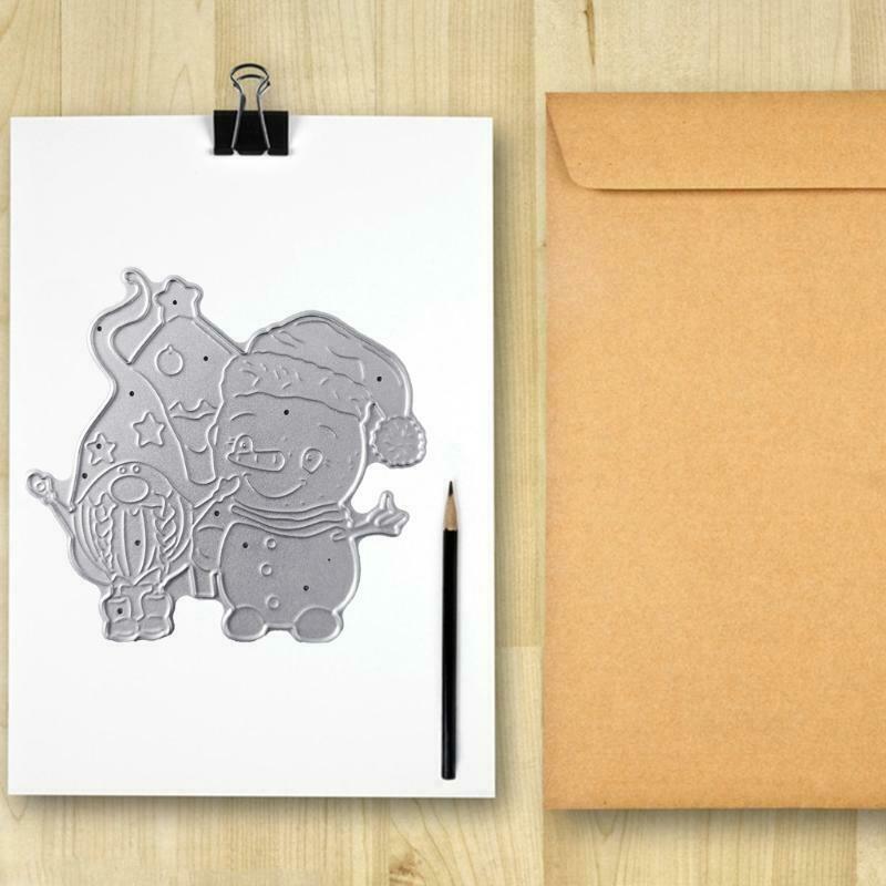 Christmas Snowman Santa Metal Cutting Dies Stencil DIY Scrapbooking Album Paper