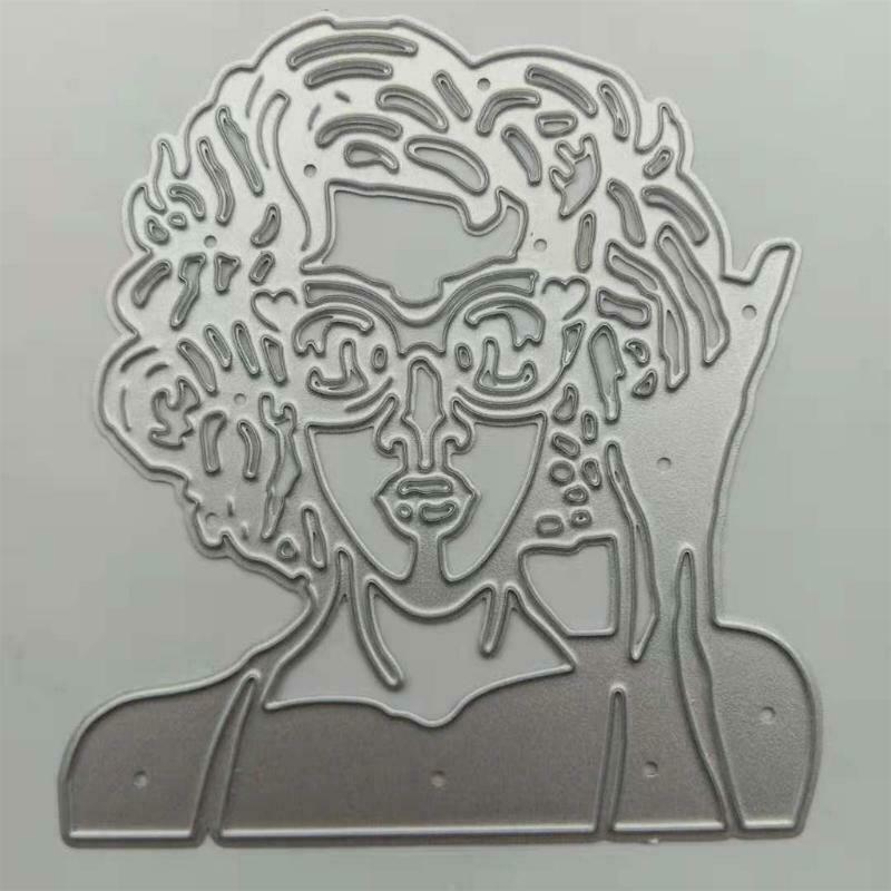 Lady Metal Cutting Dies Stencil DIY Scrapbooking Album Paper Card Template Mold