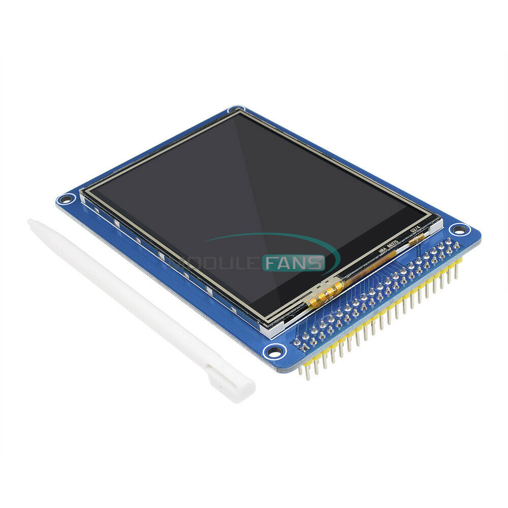 2PCS 3.2"inch TFT LCD Display Module + Touch Panel & SD Card Cage for Arduino