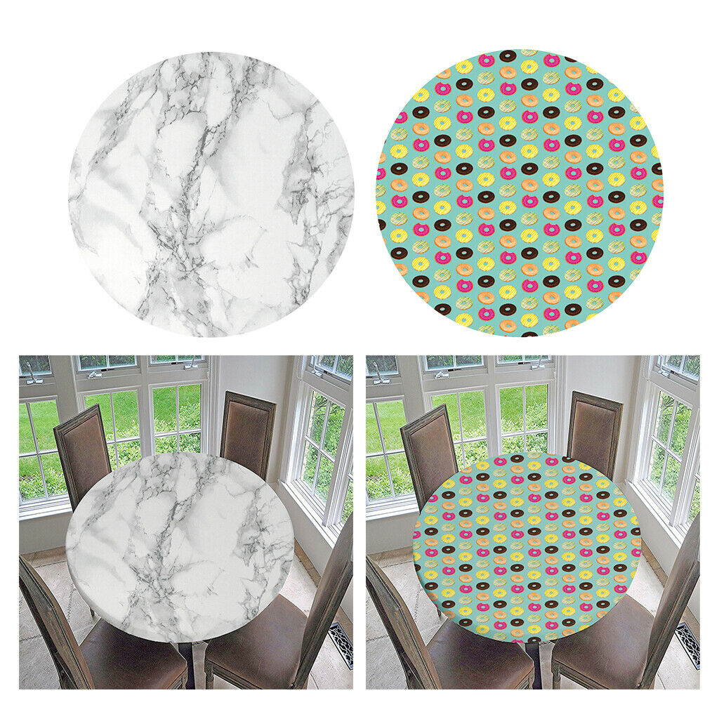 2X Replacement 120cm 48" Table Cover Non-slip Table Cloth for Round Table