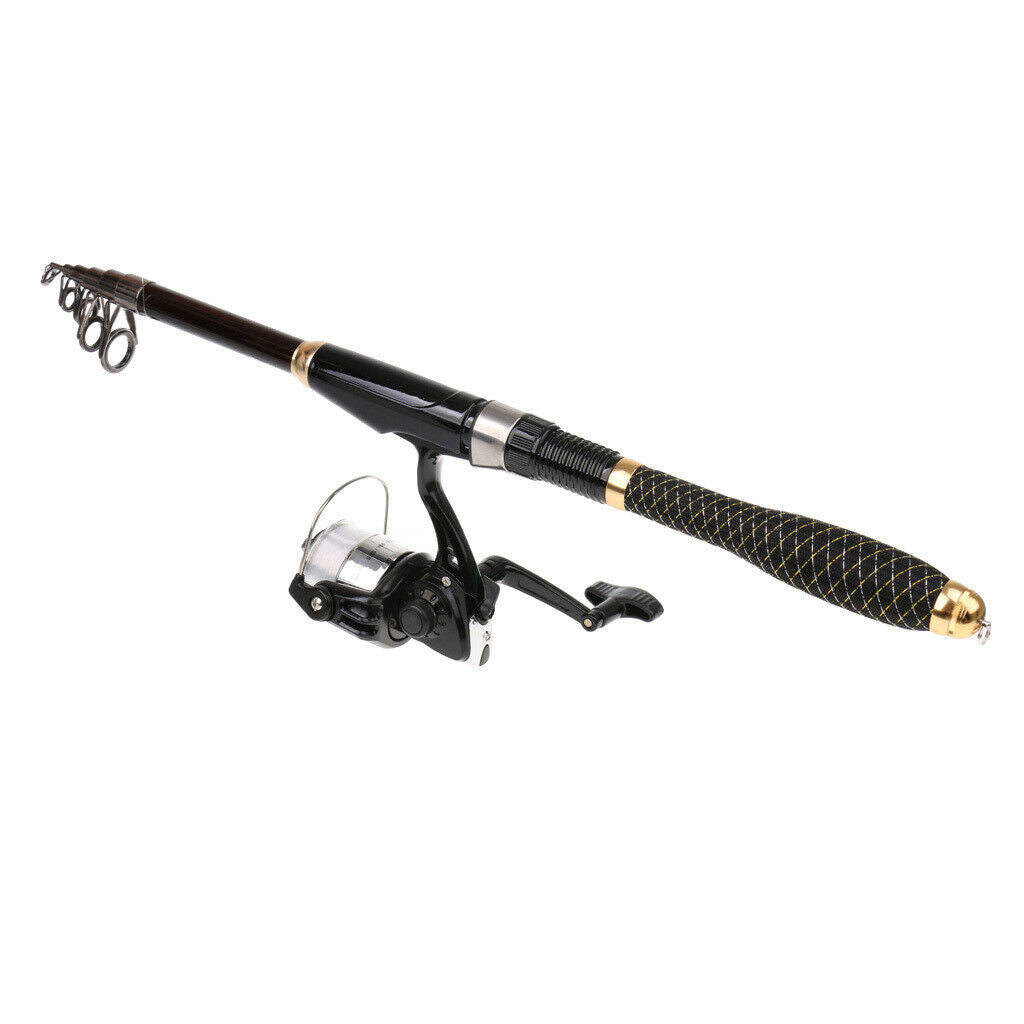 MagiDeal Fishing Full Kit Fishing Rod Kit Tackle Box Fishing Rod and Reel