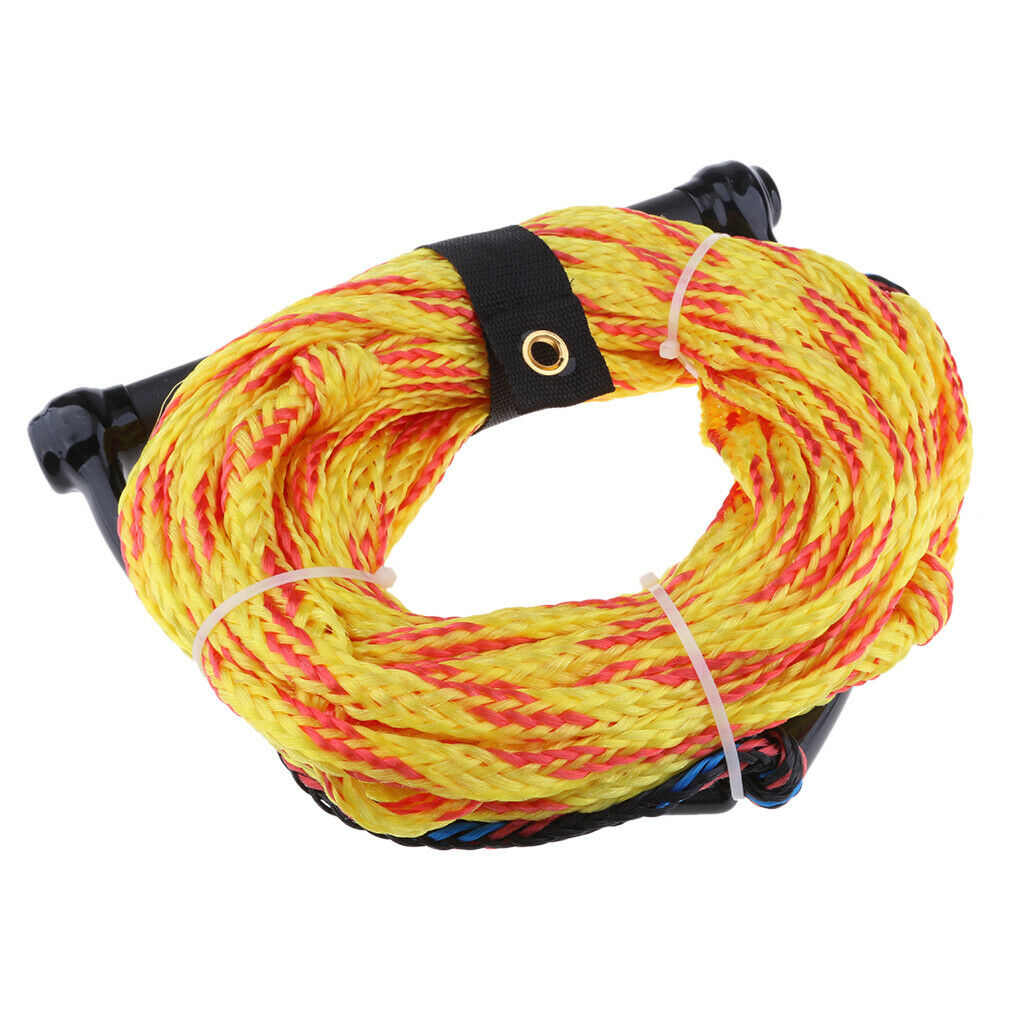Durable Strong 75ft Wakeboard Water Ski Rope w/ EVA Floating Handle Random