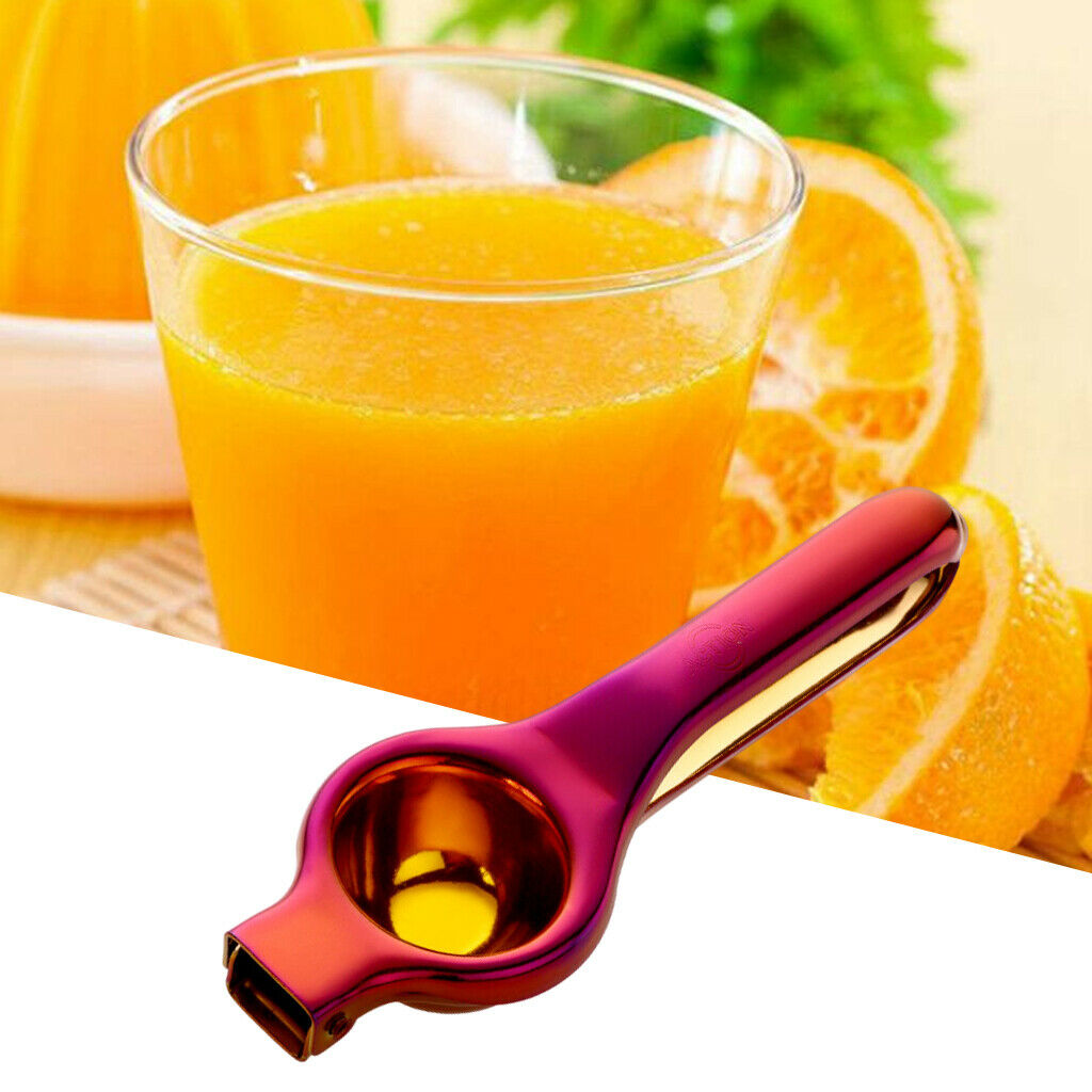 Handheld Manual Fruit Juicer Citrus Lemon Squeezer Hand Press Tool Rainbow