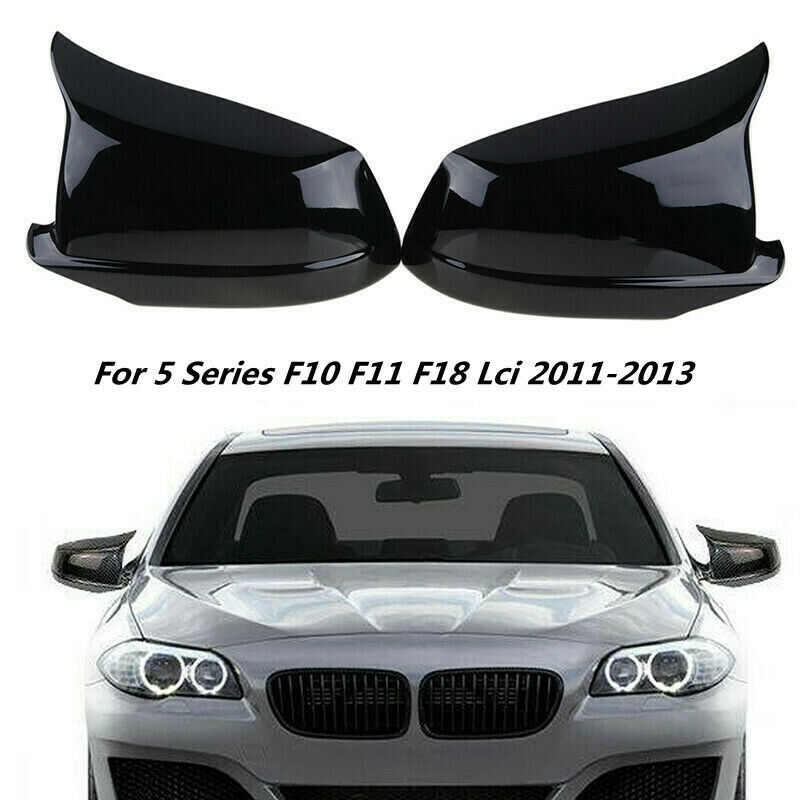 Side Wing Rearview Mirror Cover Cap For BMW 5 Series F10 F11 F18 Lci 2011-2013