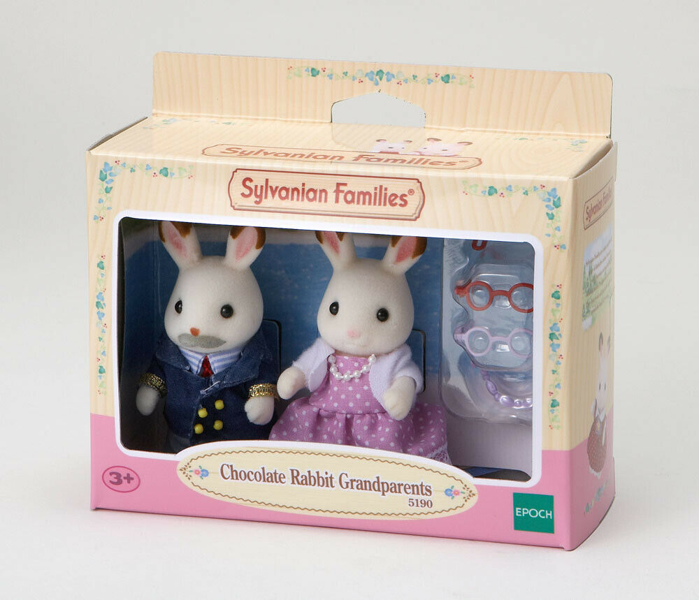 Sylvanian Families Grandparents Set 5190 Chocolate Rabbit Grandparents /Age 3+
