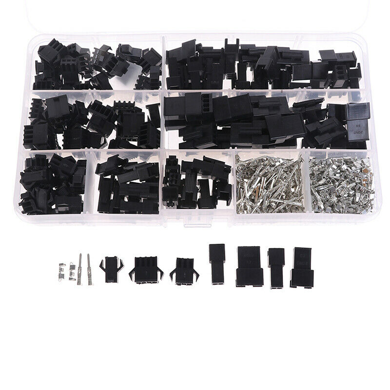 480Pcs SM2.54-2P/3P/4P Dupon Terminal Male/Female Wire Connector Cable Plug  WF