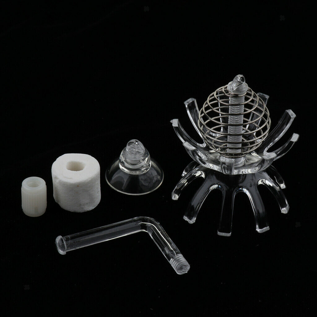 2pcs Aquarium Clear Acrylic Feeder for Fish Tank Shrimp Feeding
