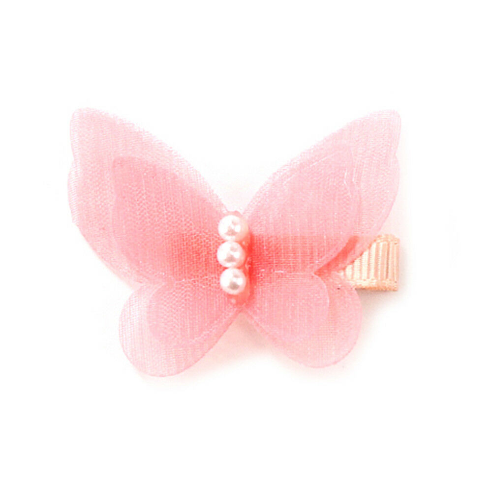 5X Bow Butterfly Hair Clips Girls Hair Grips Kids Hairpin Headwear Accessory  BD