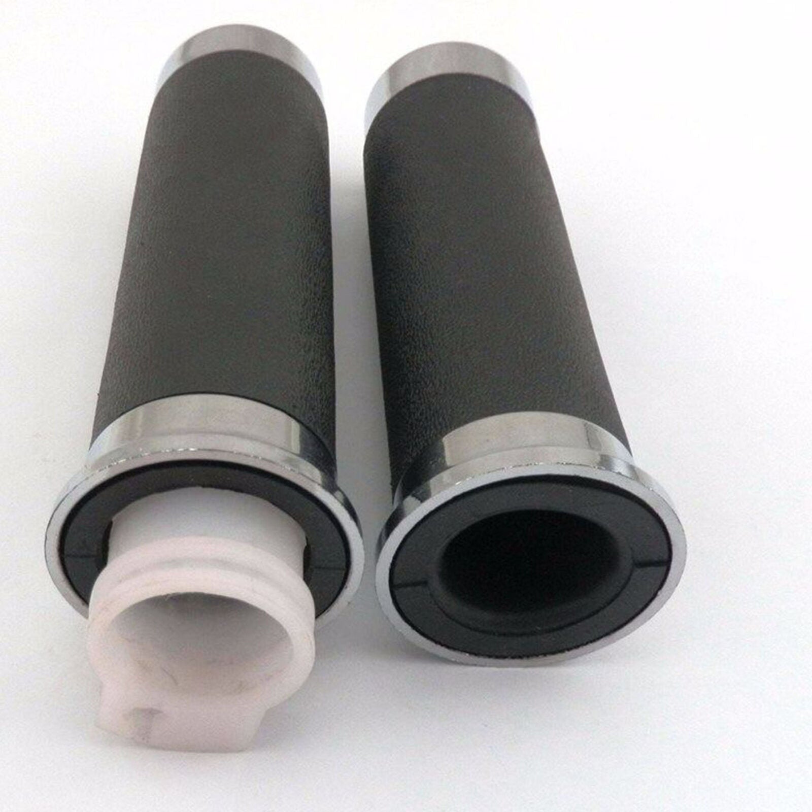 25mm Throttle Grips Black Chrome Grips Throttle For Retro Scooter BENZHOU ZNEN