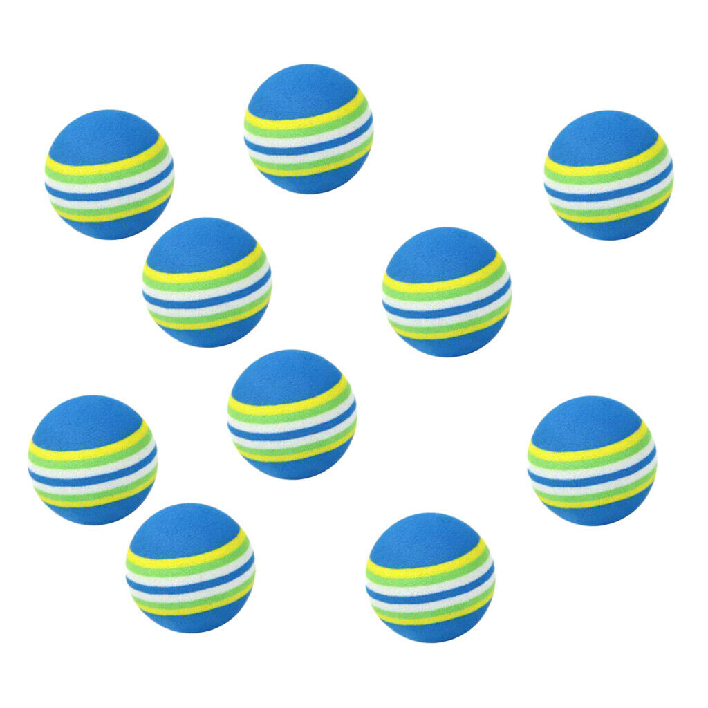 10Pcs EVA Foam Swing Elastic Golf Balls Sports Indoor Outdoor Training Aids