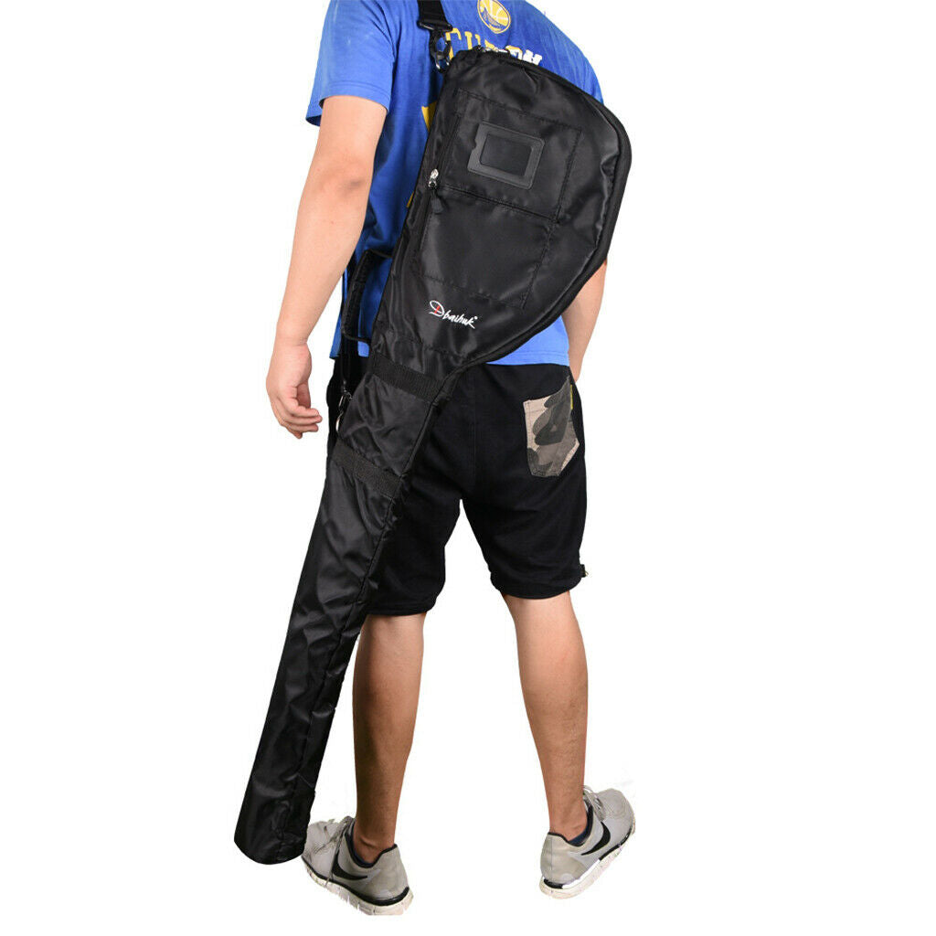 Lightweight Foldable Golf Club Bag Course Training Case Wear-resistant Black