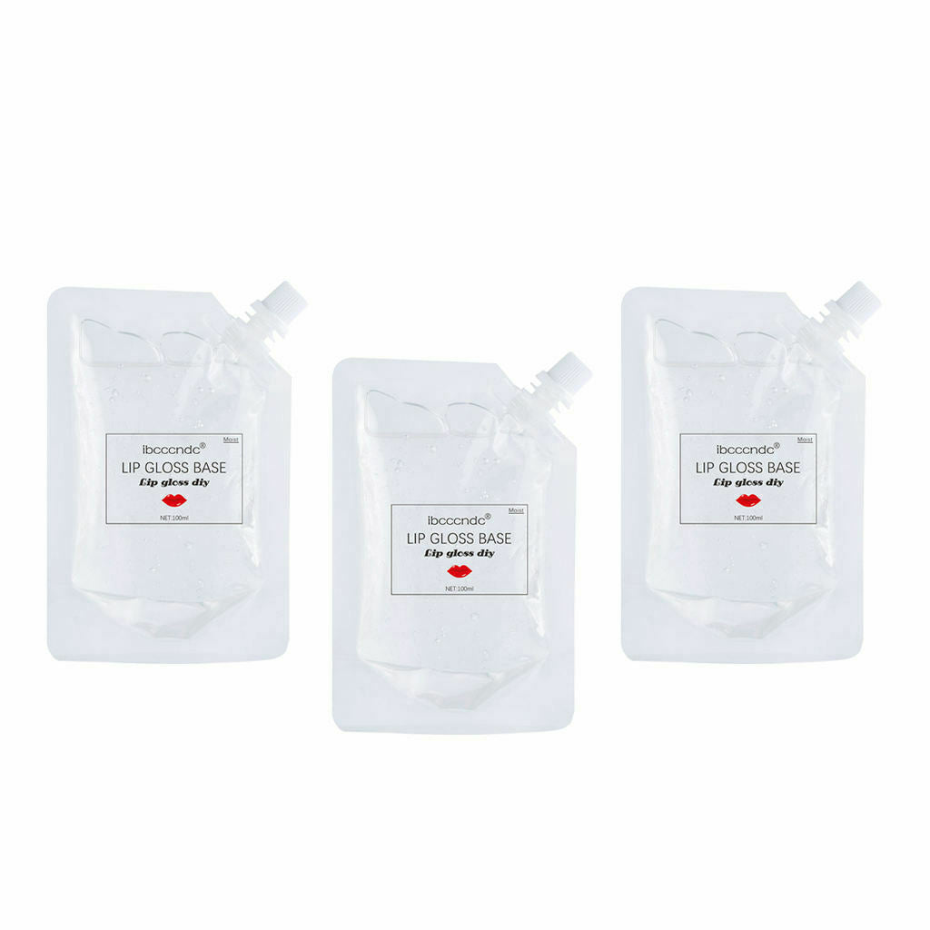 Set of 3 100ml Cosmetics Lip Gloss Base Moisturizing Lipstick Making Gel