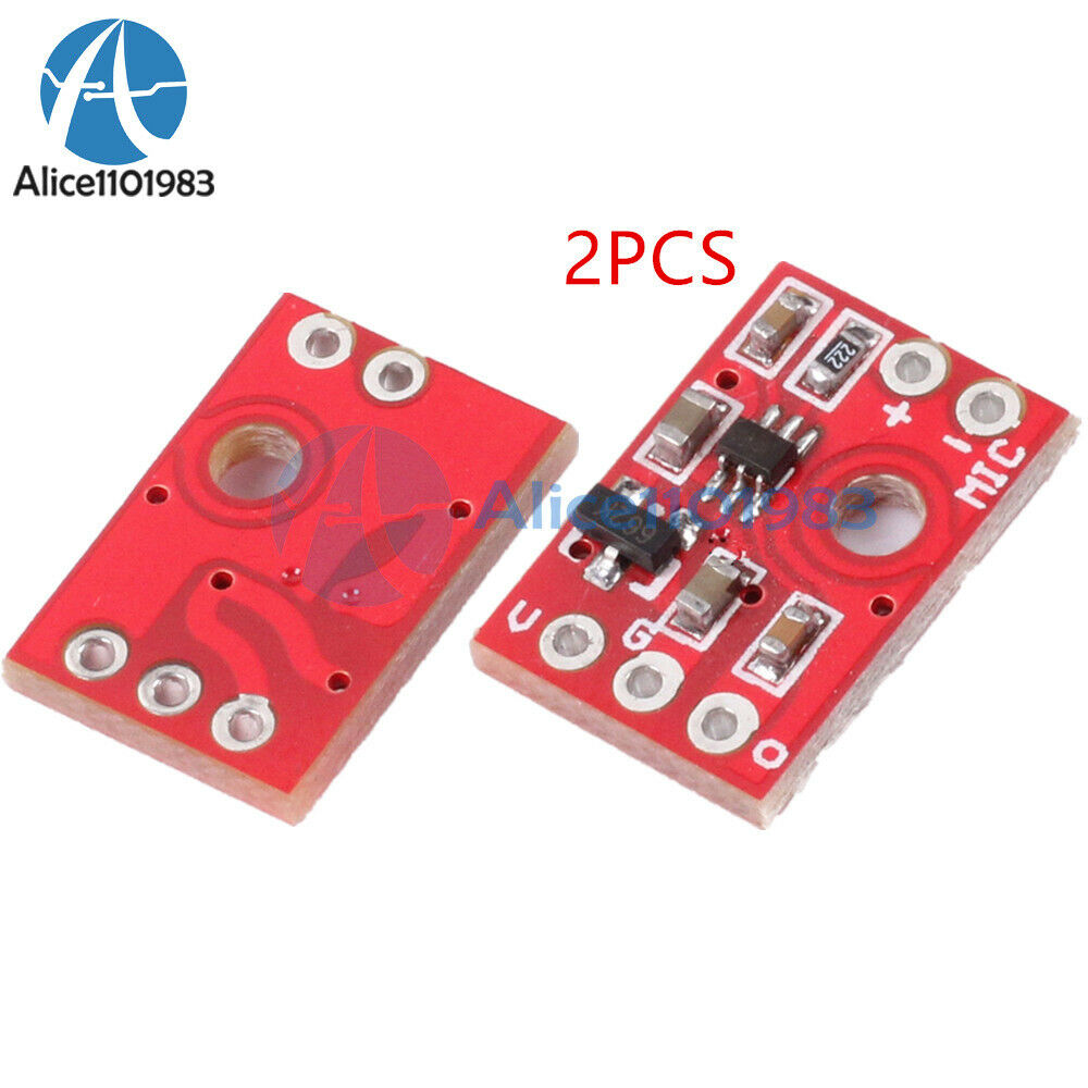 2PCS 3.3~6V MINI MAX9812L Electret Microphone Amplifier Voice Module for Arduino