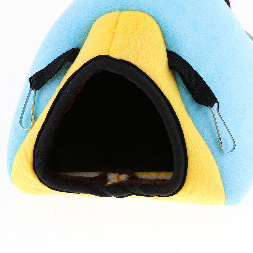 Rabbit Guinea Pig Hamster Cotton House Bed Cute for Small Animals blue