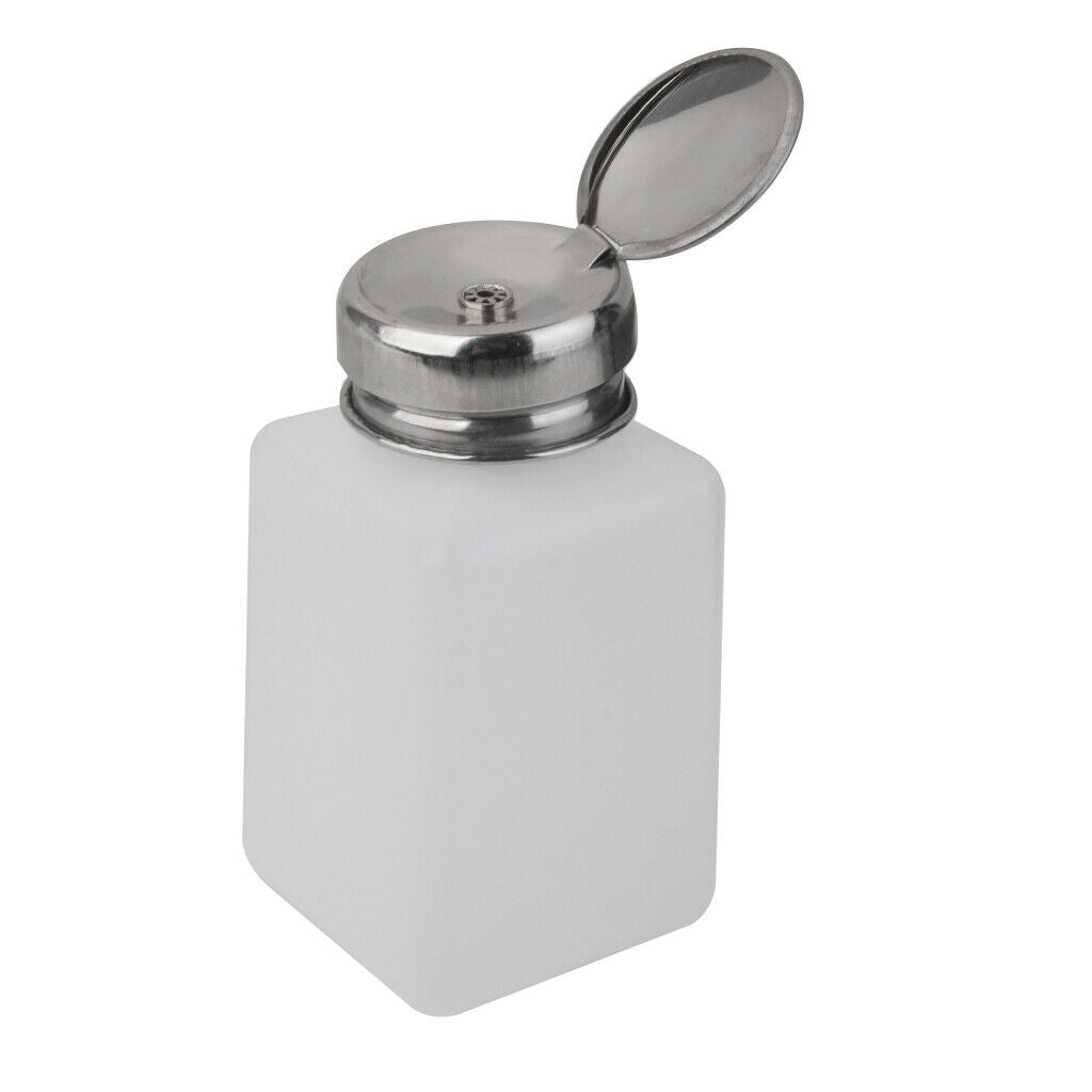 2 Pieces 200ml Nail Polish Remover Press Bottle Pump Dispenser Leakproof