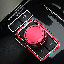 RED Multimedi Switch Button Cover Trim for Benz A B E GLK GLA CLA CLS ML GL SLK