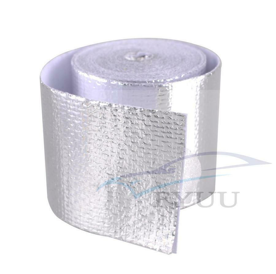 5PCS 2"x 5M Reinforced Tape Adhesive Backed Heat Shield Resistant Wrap Intake