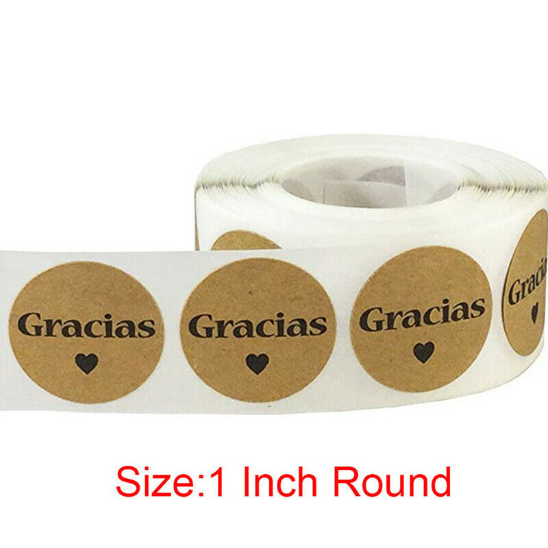 500x Gracias Spanish Thank You labels Stickers scrapbooking stationery sti G Tt
