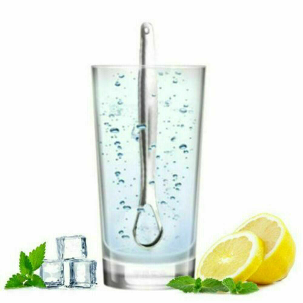 Stainless Steel Tongue Scraper Cleaner Bad Breath Sweeper Oral Fresher Hygiene_