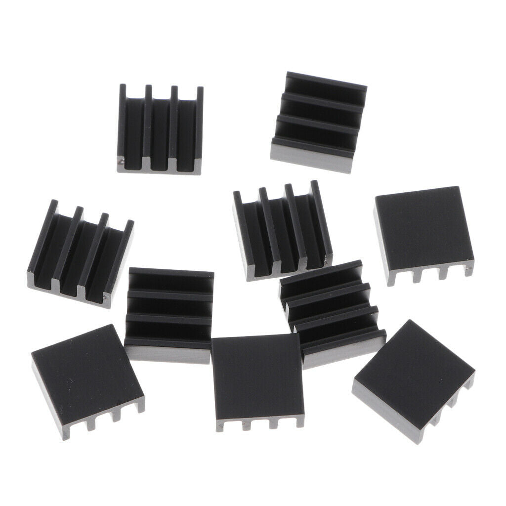 Aluminium Radiator Heatsink Heat Sink 11x11x5mm (Pack 10)