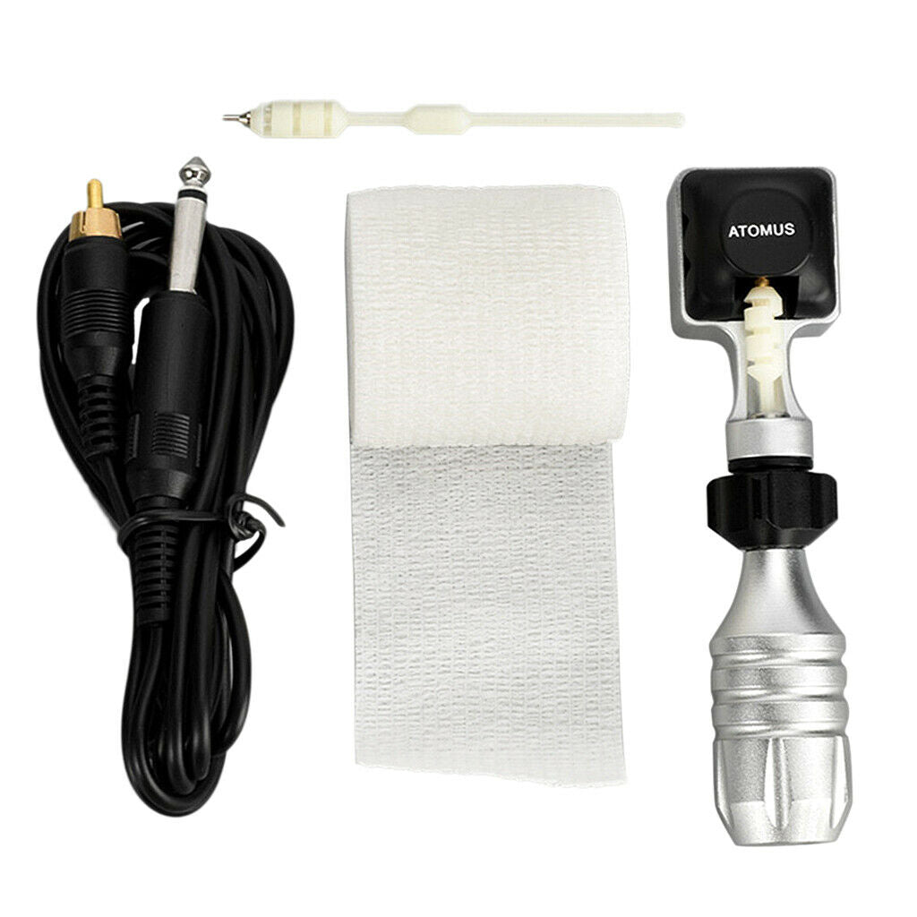Body Art Supplies Kit Rotary Tattoo Machine with Clip Cord Elastic Bandage