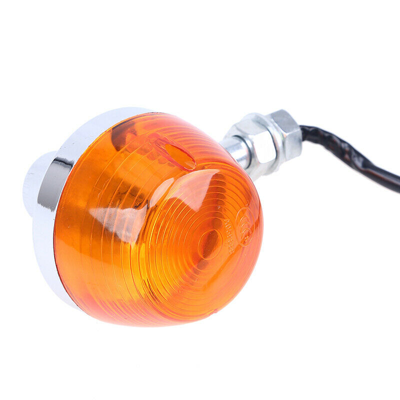 Amber Motorcycle Dirt Bike Rear Turn Signal Lights 12mm Universal For Yamaha ATV
